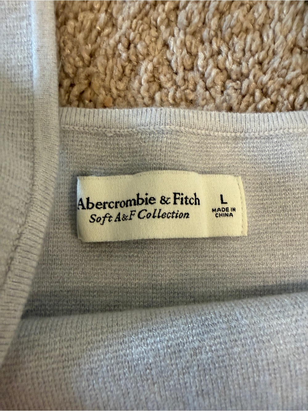 Abercrombie & Fitch soft A&F collection Light Gray Square Neck Knit Tank - Picture 3 of 9